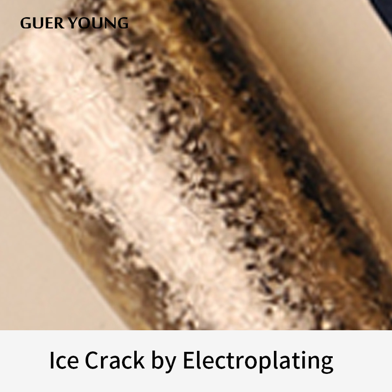 Ice crack electroplating surface finish