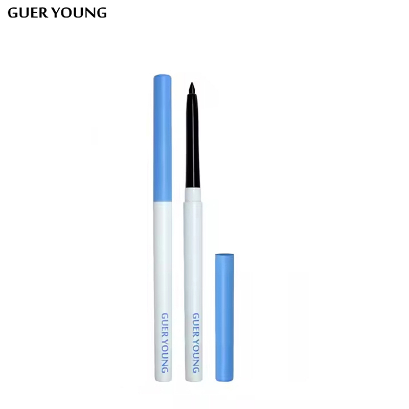 Glue style smudge resistant eyeliner pen